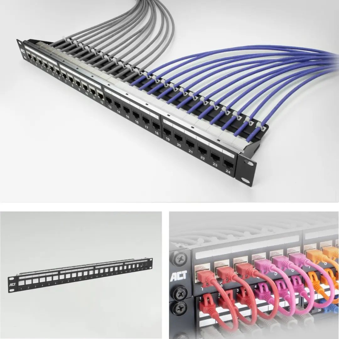 ACT PP1030 Patchpanel 24 Poorten - Zwart - afbeelding 6 van 6