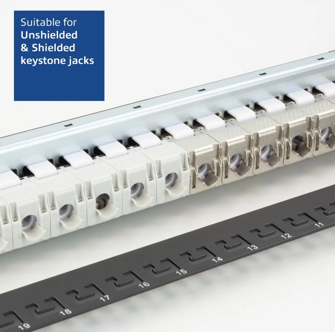 ACT PP1030 Patchpanel 24 Poorten - Zwart