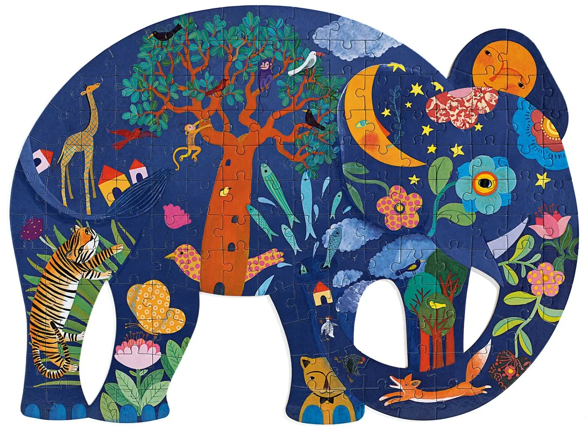 Djeco Olifant Kinderpuzzel 150 Stuks