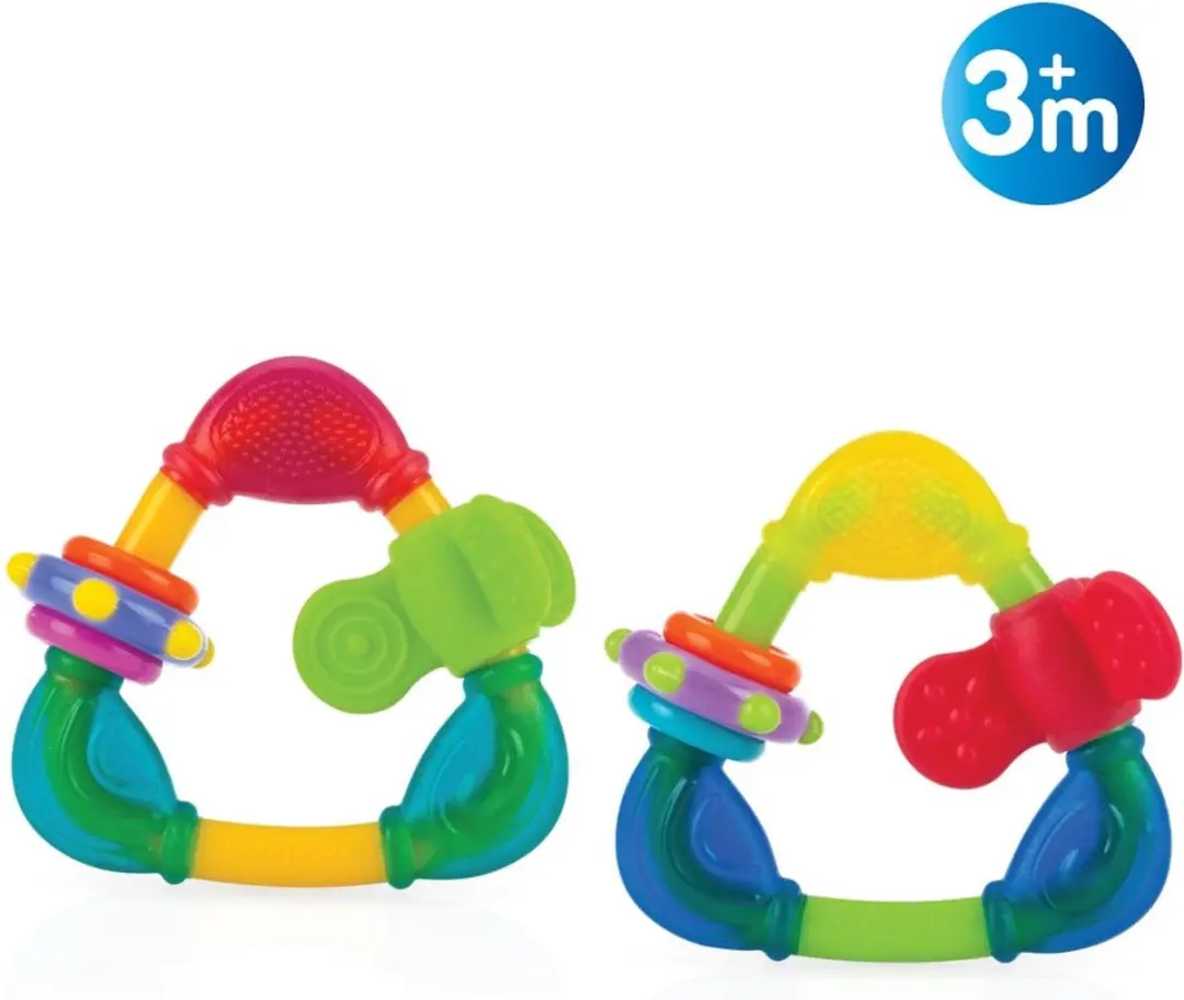 Nûby Bijtdriehoek Bijtspeelgoed - Multicolor