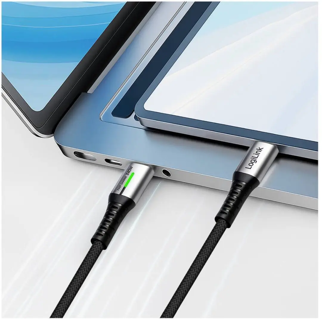 Logilink CU0442 USB-C Kabel 1m - 4K UHD - Zwart