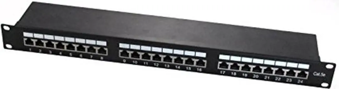WP WPC-PAN-5F-24 Patchpaneel 1U - Zwart