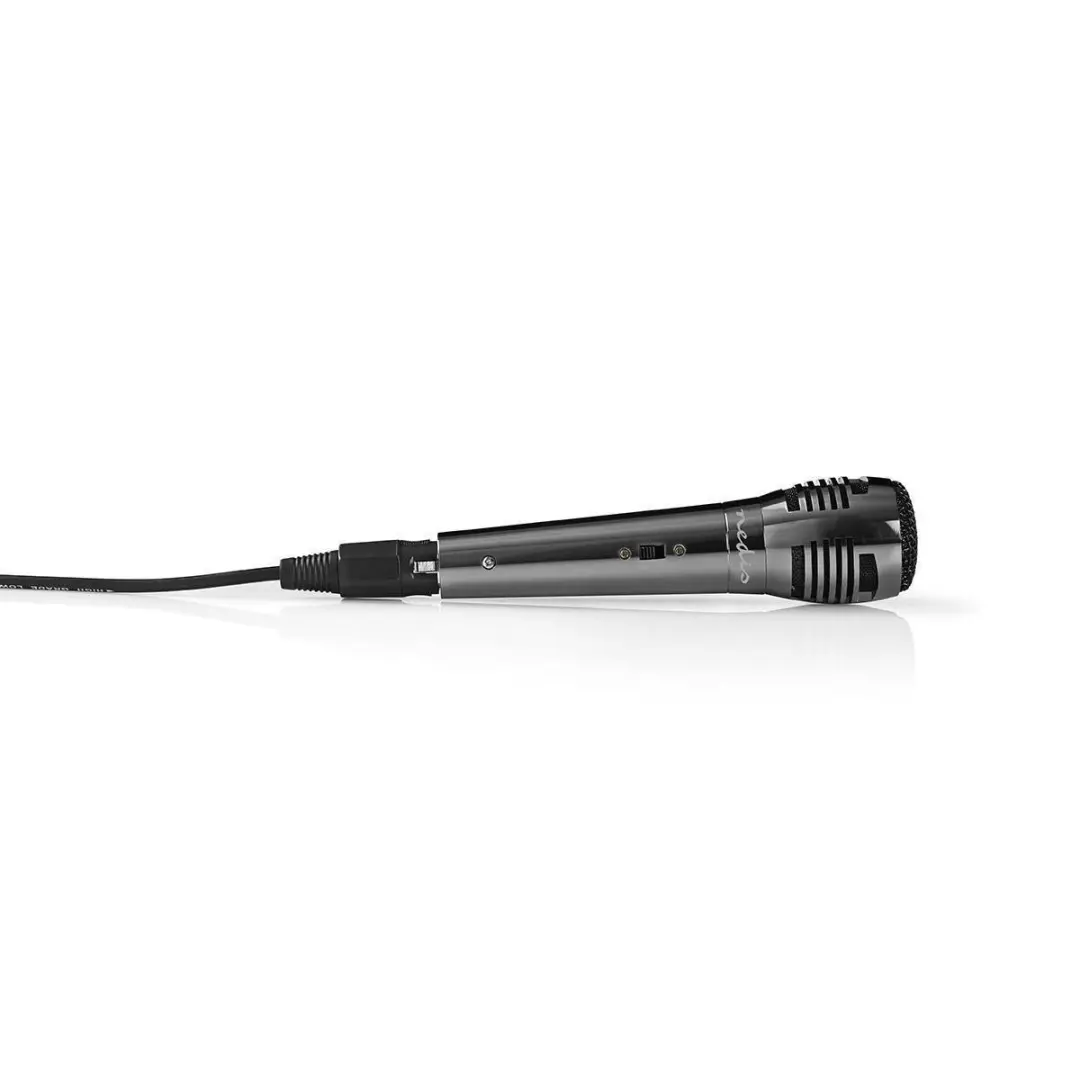 Nedis Bedrade Microfoon XLR/Jack - 5m - Metaal/Zwart