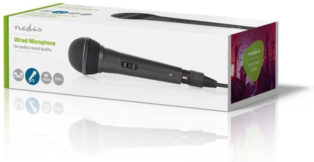 Nedis Bedrade Microfoon XLR/Jack - 5m - Metaal/Zwart - afbeelding 6 van 6