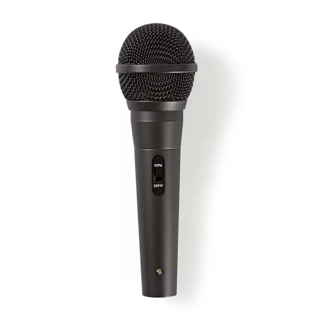 Nedis Bedrade Microfoon XLR/Jack - 5m - Metaal/Zwart
