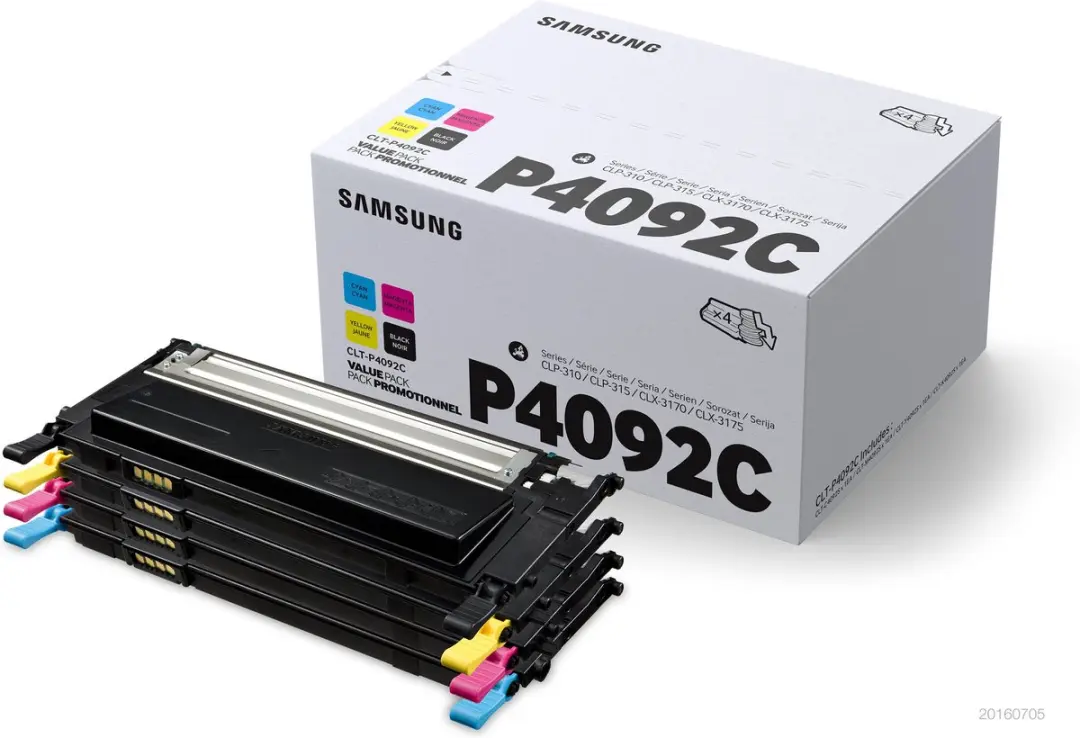 Samsung CLT-P4092C Tonercartridges - 4 Stuks (Zwart/Cyaan/Magenta/Geel)