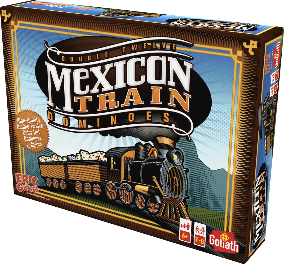 Goliath Mexican Train Dominoes - 8711808762282 - Actiespel