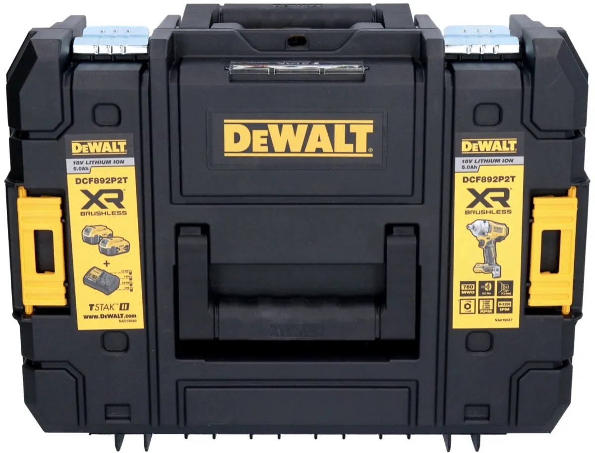 DeWalt DCF892NT Accuslagmoersleutel 18V 813Nm Powerstack 5.0Ah - afbeelding 2 van 5