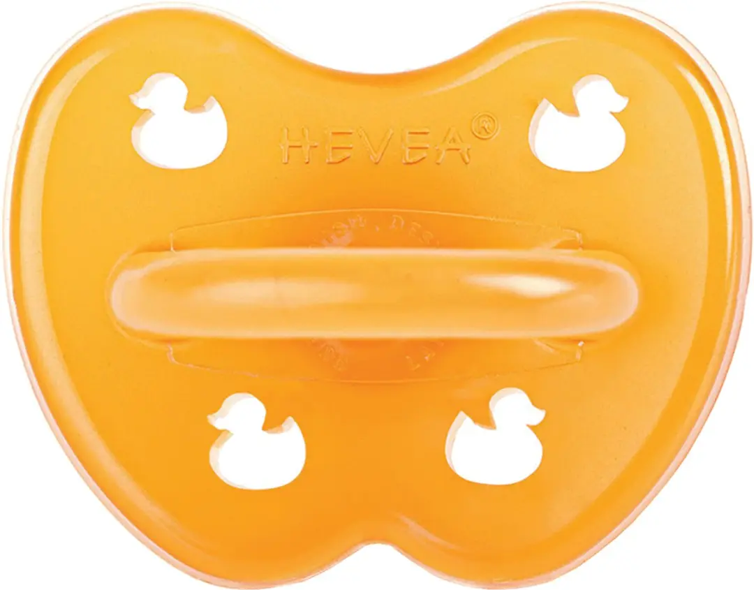 Hevea Classic Fopspeen Natuurrubber - 0-3 Maanden - Oranje