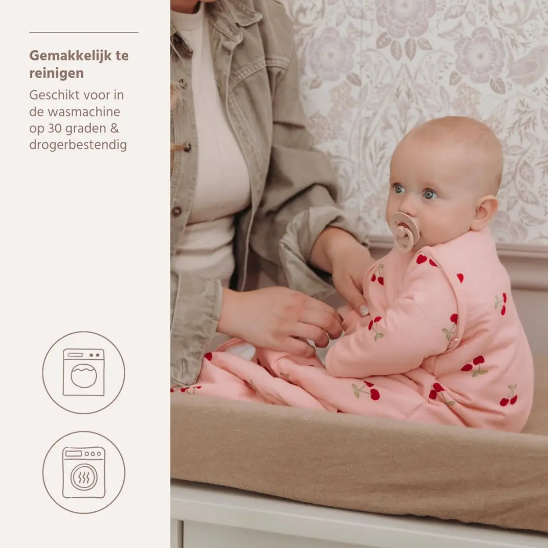 Meyco Baby Cherry Baby Slaapzak - Soft Rose 80cm 2.5 TOG