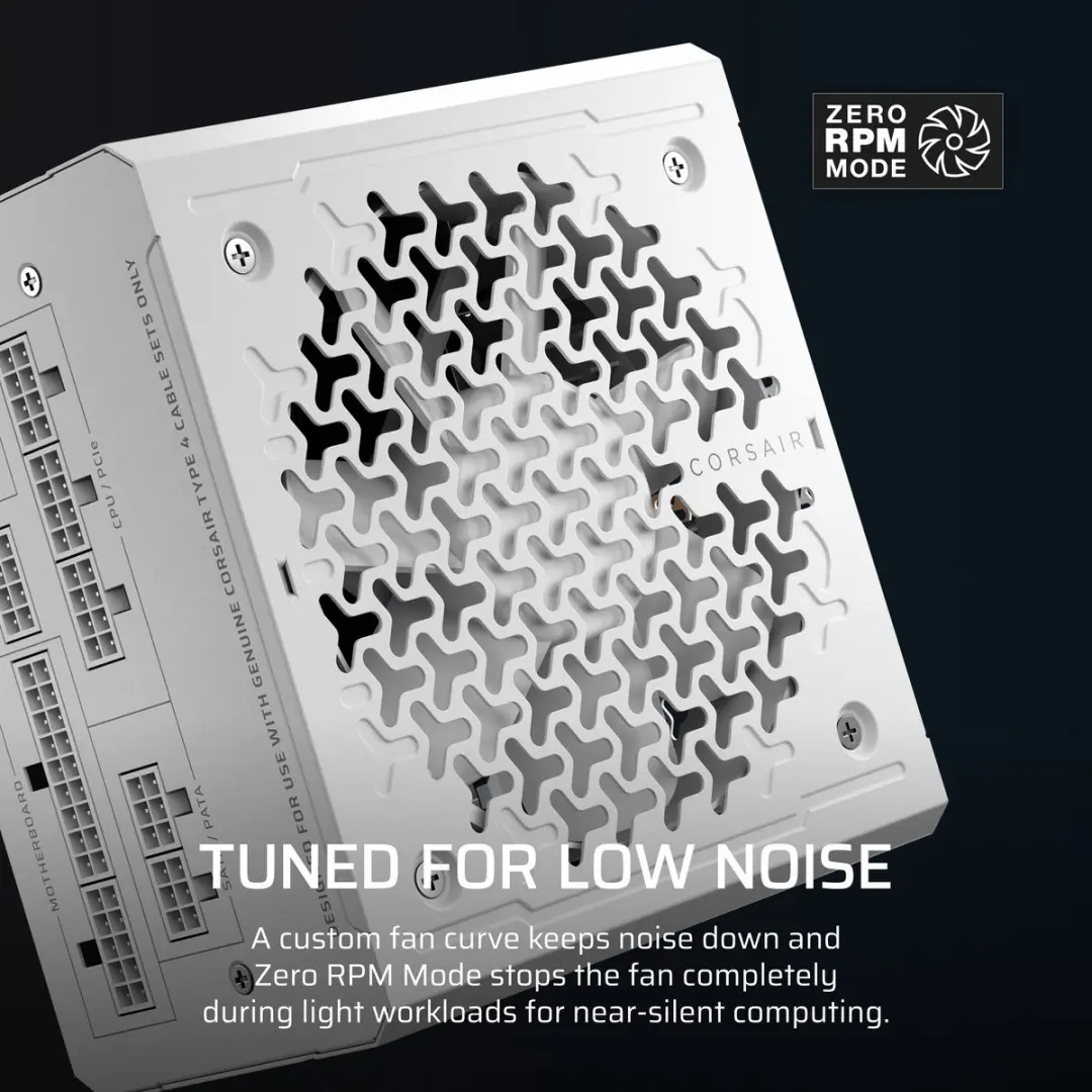 Corsair RM1000e 3rd Gen Interne Voeding 1000W - Wit