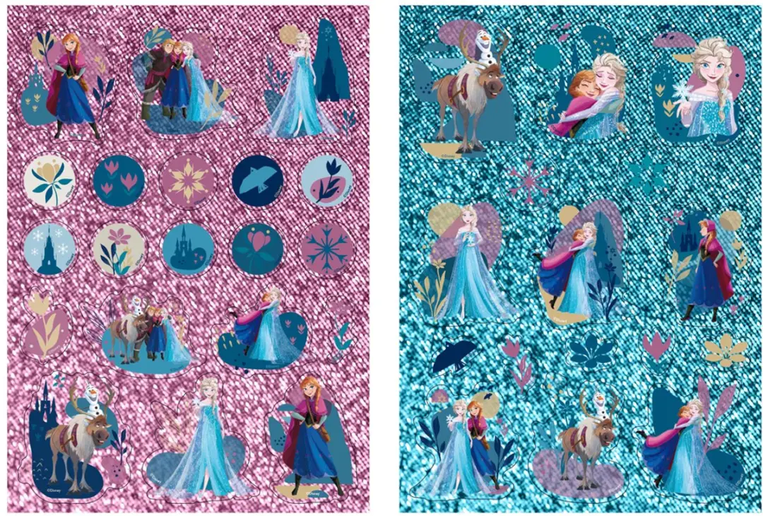 Disney Frozen Stickerset - 8 Vellen - 150+ Stickers - Anna/Olaf/Elsa - afbeelding 6 van 6