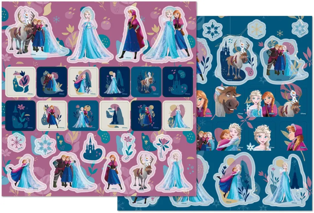 Disney Frozen Stickerset - 8 Vellen - 150+ Stickers - Anna/Olaf/Elsa