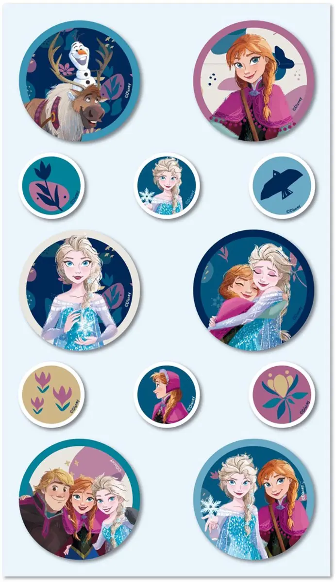 Disney Frozen Stickerset - 8 Vellen - 150+ Stickers - Anna/Olaf/Elsa