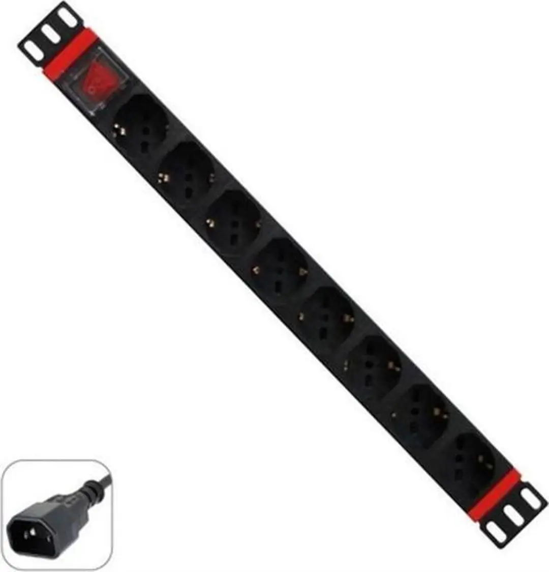 WP WPN-PDU-C01-08 Schuko 8-voudig Multi-stekkerdoos