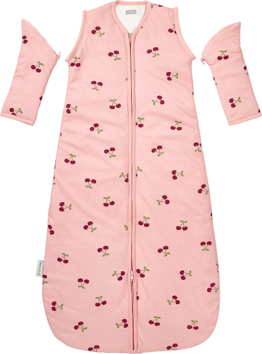 Meyco Baby Cherry Baby Slaapzak - Soft Rose - 60cm - 2.5 TOG - afbeelding 6 van 6