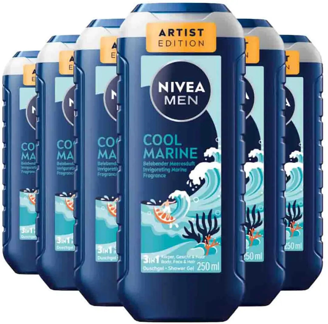NIVEA Men Shampoo & Douchegel 3in1 Cool Marine