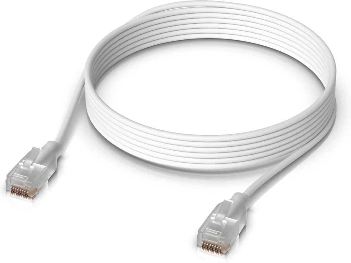 Ubiquiti UniFi Etherlighting Patchkabel 3m - Doorschijnend/Wit