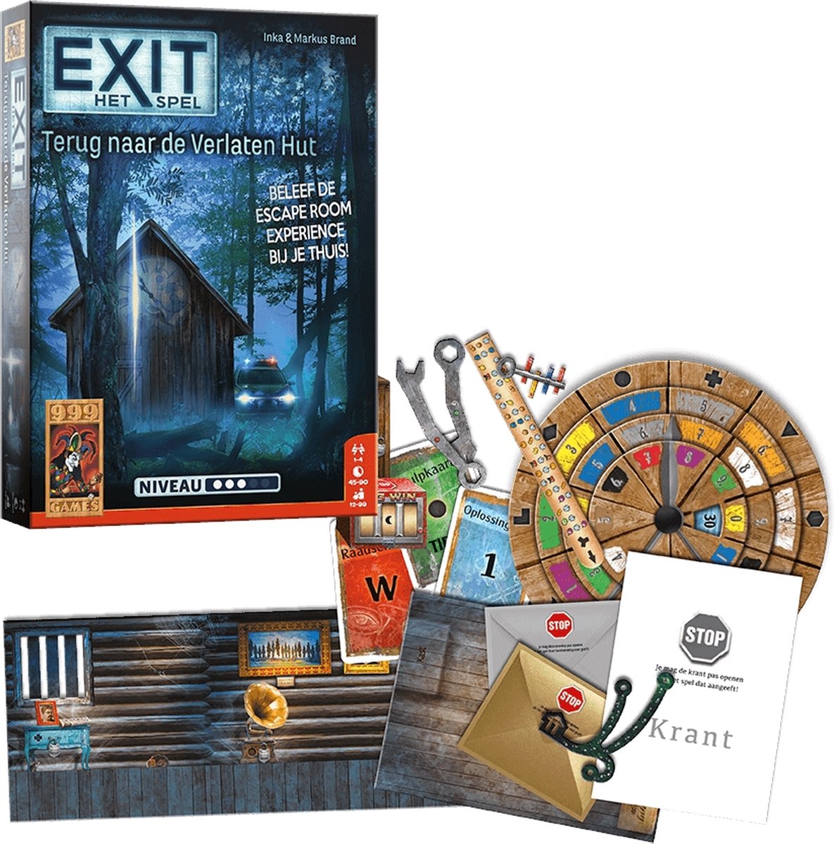 999 Games - EXIT - Terug naar de Verlaten Hut - Breinbreker - Escape Room Spel