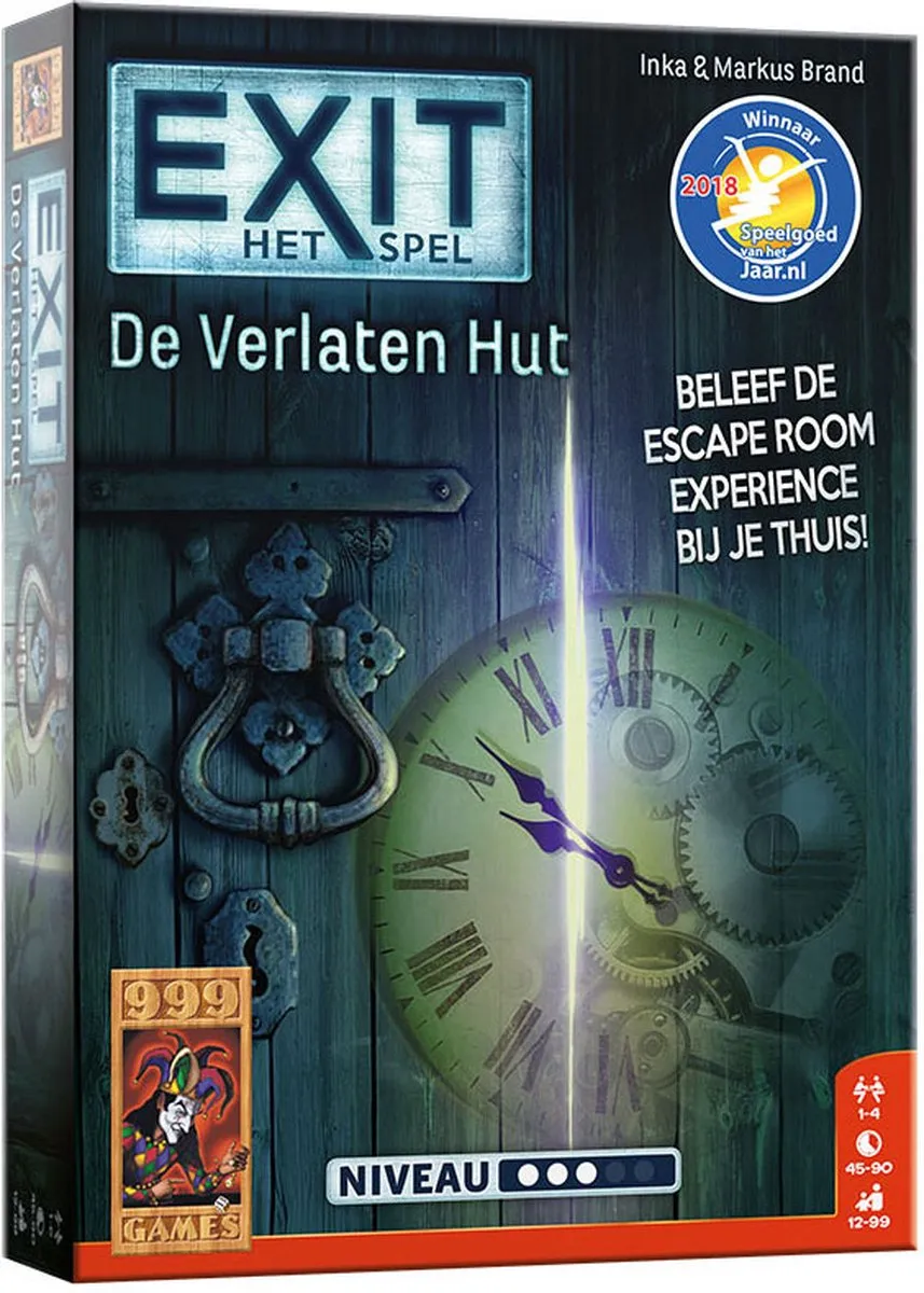 999 Games EXIT Terug naar de Verlaten Hut - Breinbreker - 4 Spelers