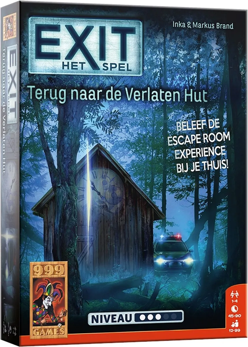 999 Games EXIT Terug naar de Verlaten Hut - Breinbreker - 4 Spelers