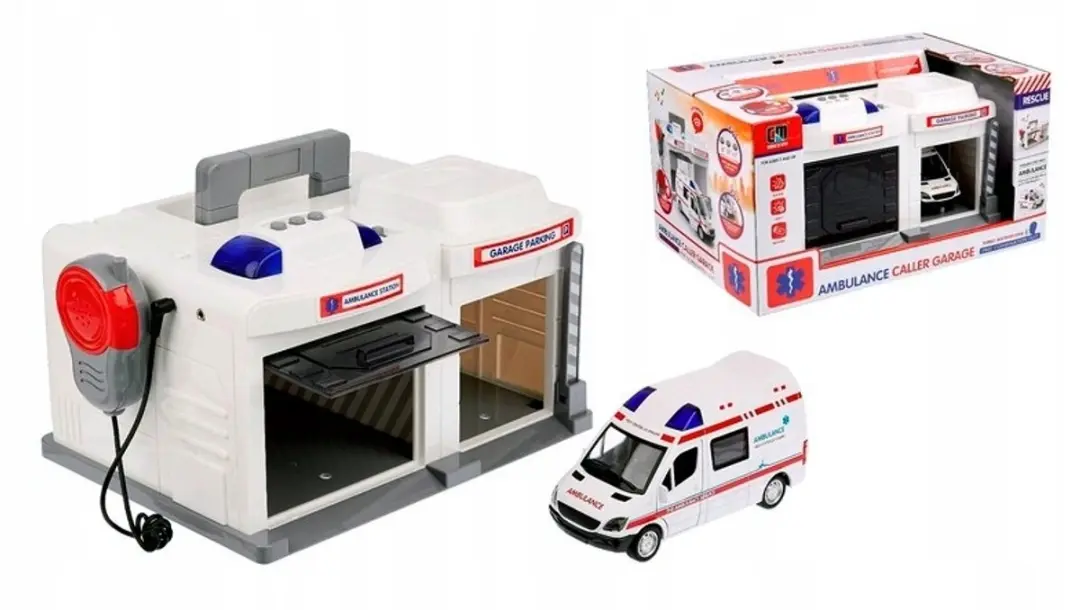 NIKKO Brandweerkazerne met Brandweerwagen Geluid & Licht