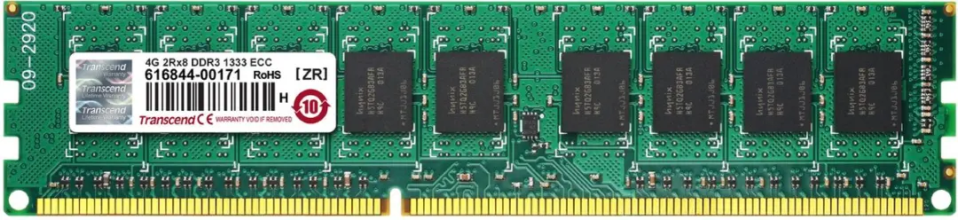 Transcend TS512MLK72V3N DDR3 240Pin ECC Geheugen 4GB