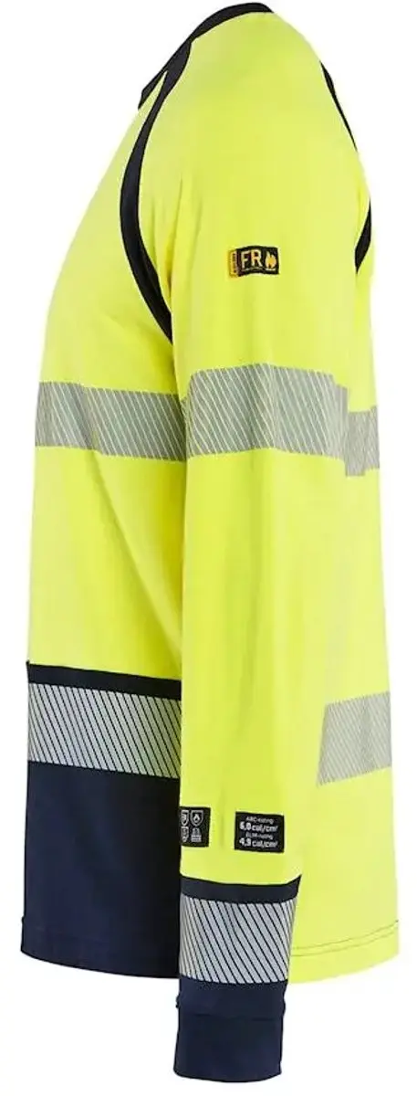 Blåkläder Multinormes T-shirt - 5XL - Neon/Navy Geel