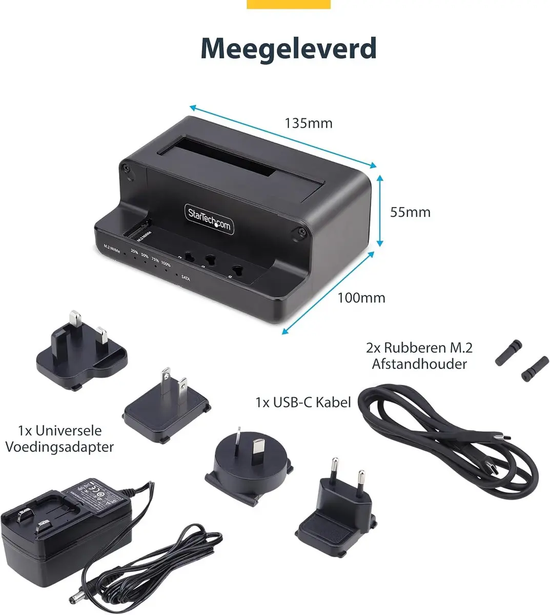 Startech M.2 NVMe naar 2.5