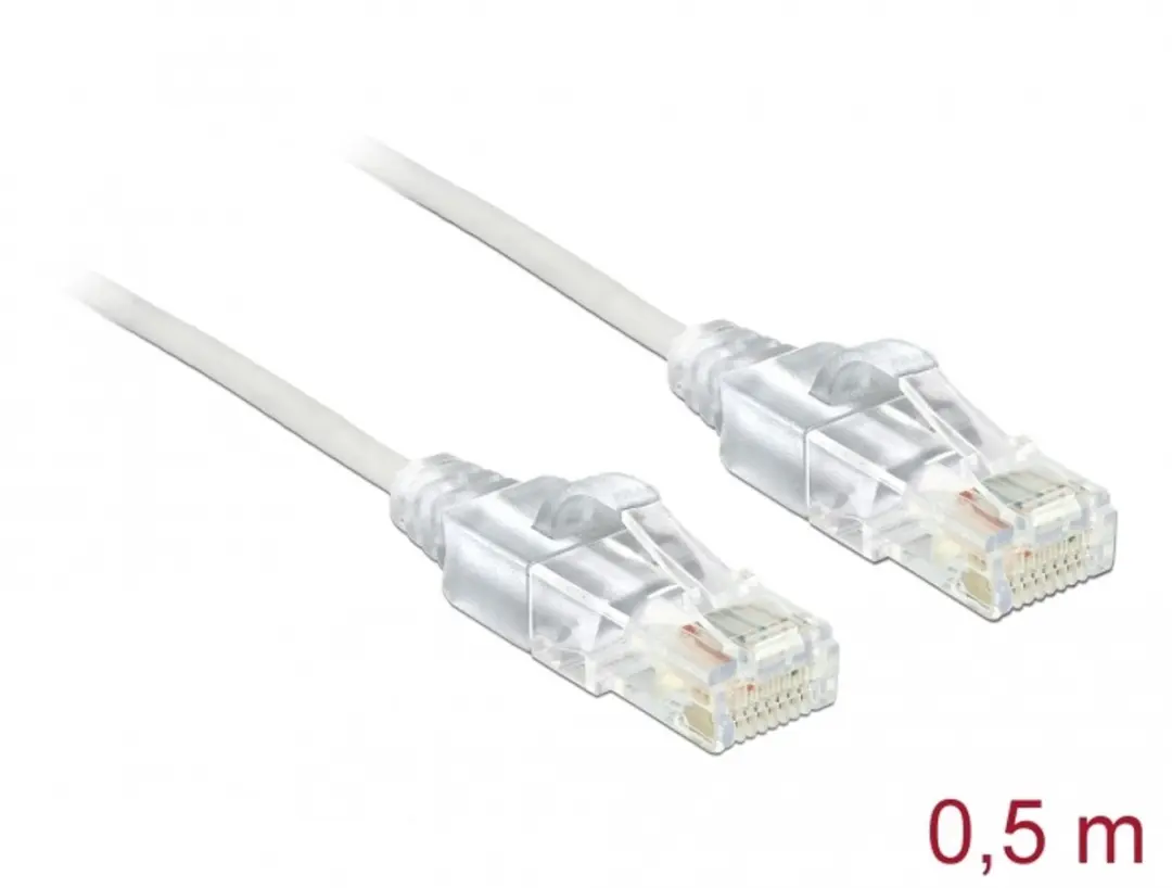 Delock UTP Netwerkkabel CAT6 Wit - 0,5m