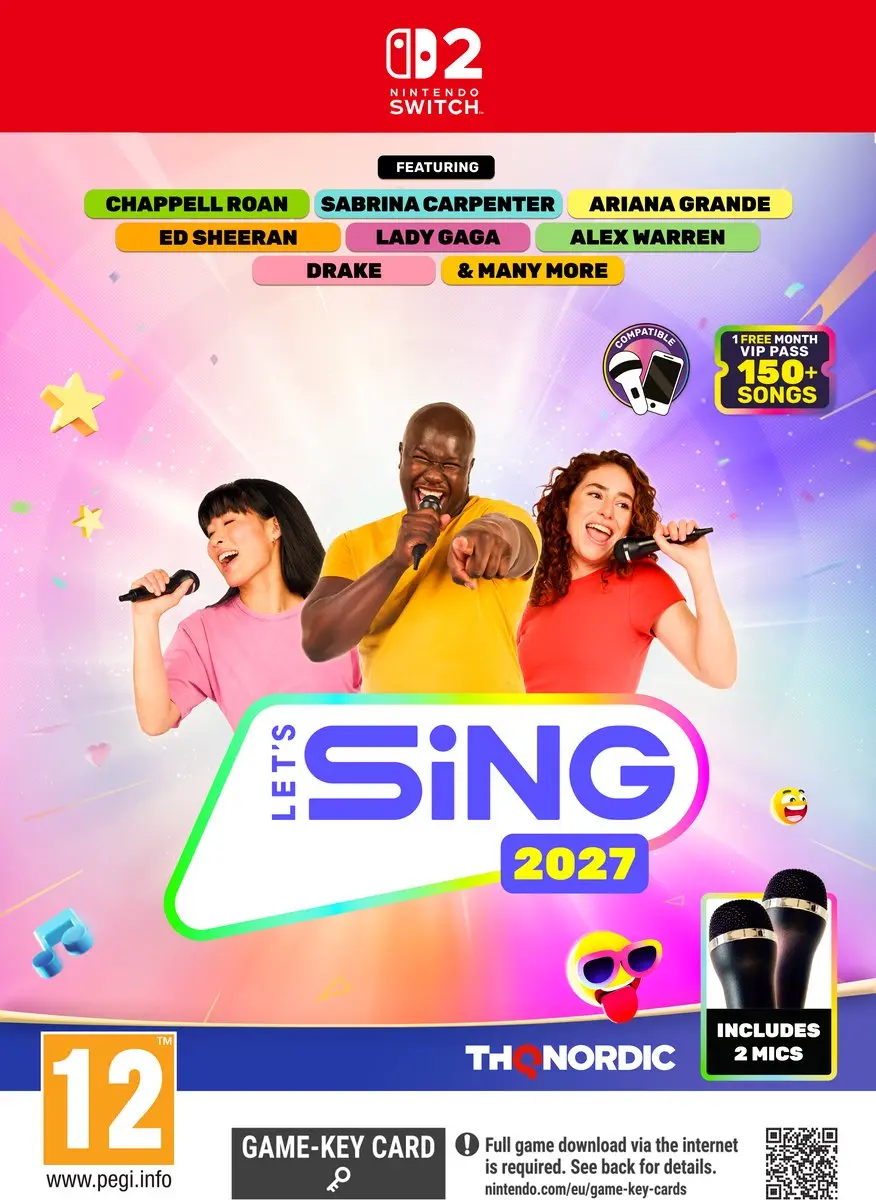 THQ Nordic Let's Sing 2027 - 2 Microfoons Bundel Nintendo Switch 2