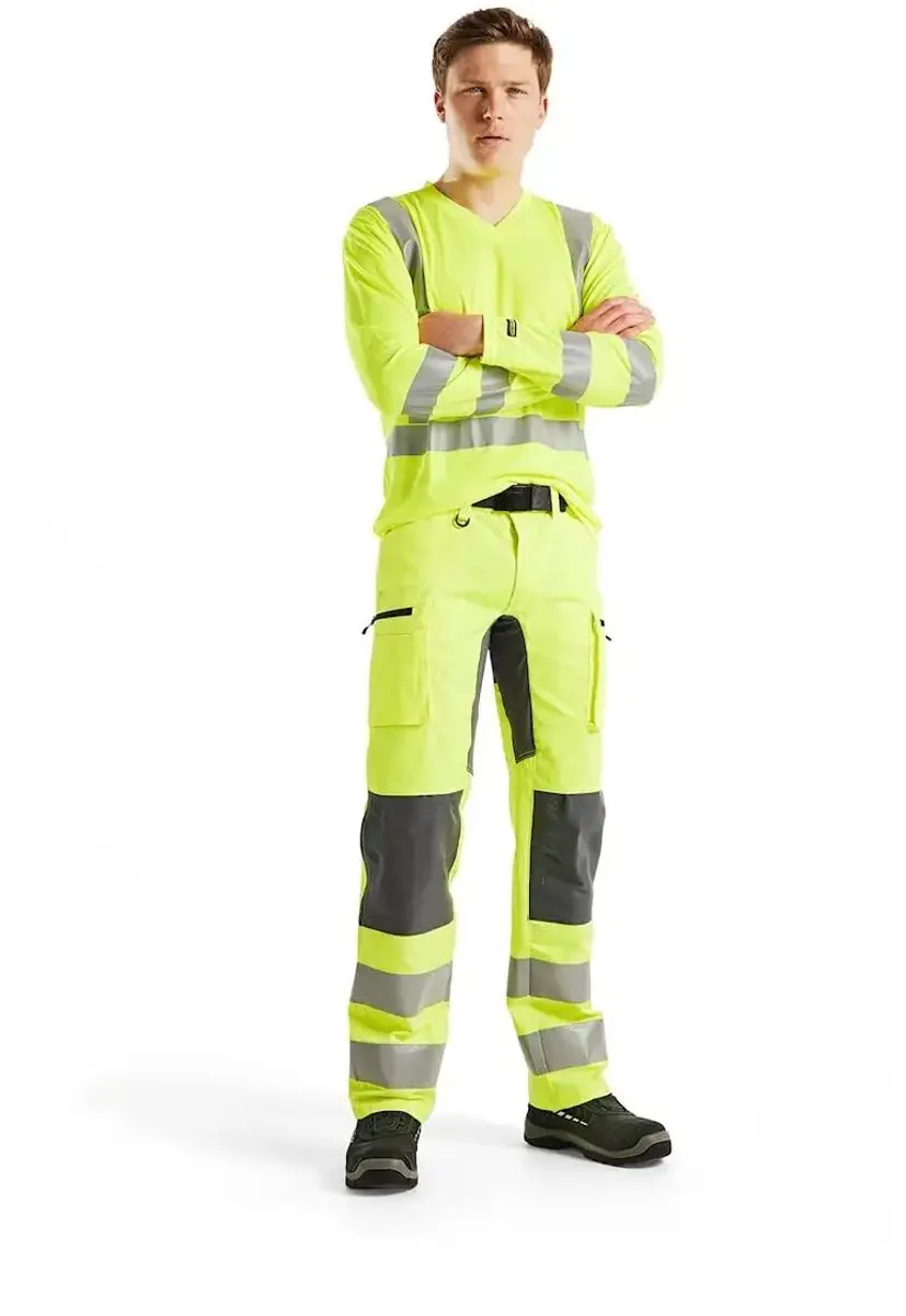 Blåkläder T-shirt Lange Mouwen 2XS - Fluorescerend Oranje