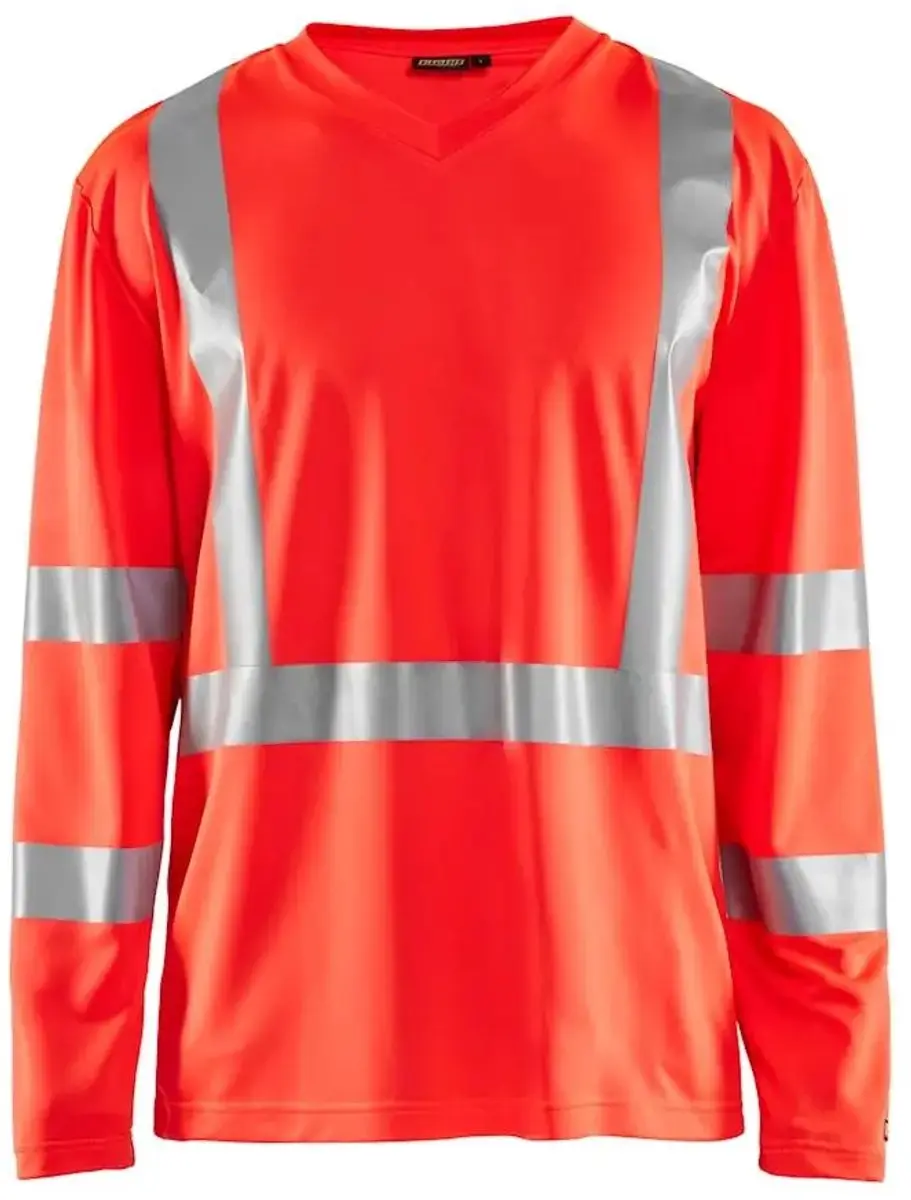 Blåkläder T-shirt Lange Mouwen 2XS - Fluorescerend Oranje