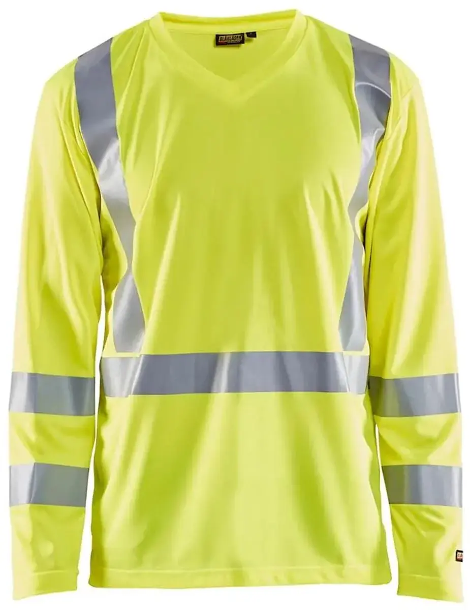 Blåkläder T-shirt Lange Mouwen 2XS - Fluorescerend Oranje