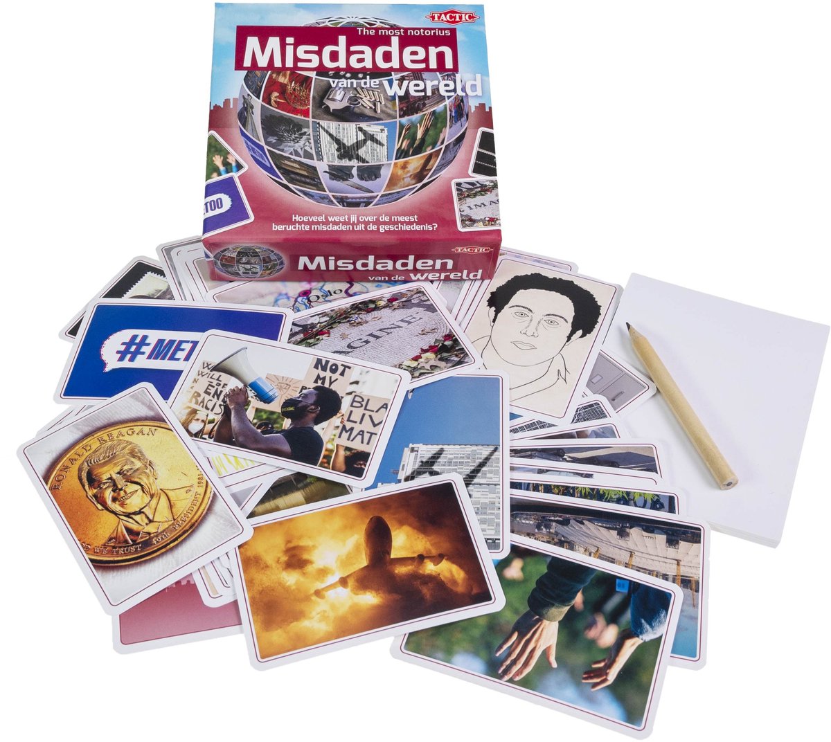 Tactic Misdaden van de Wereld – Kaartspel – Quizspel – Beruchte Misdaden en Historische Zaken – Kennis en Inzicht – Van de Wereld Serie – 2 of Meer Spelers – Vanaf 18 Jaar