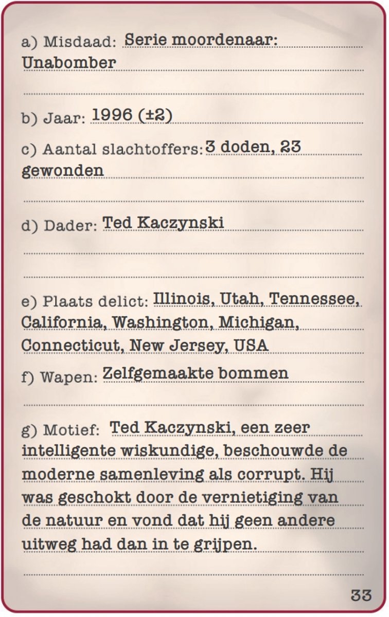 Tactic Misdaden van de Wereld – Kaartspel – Quizspel – Beruchte Misdaden en Historische Zaken – Kennis en Inzicht – Van de Wereld Serie – 2 of Meer Spelers – Vanaf 18 Jaar