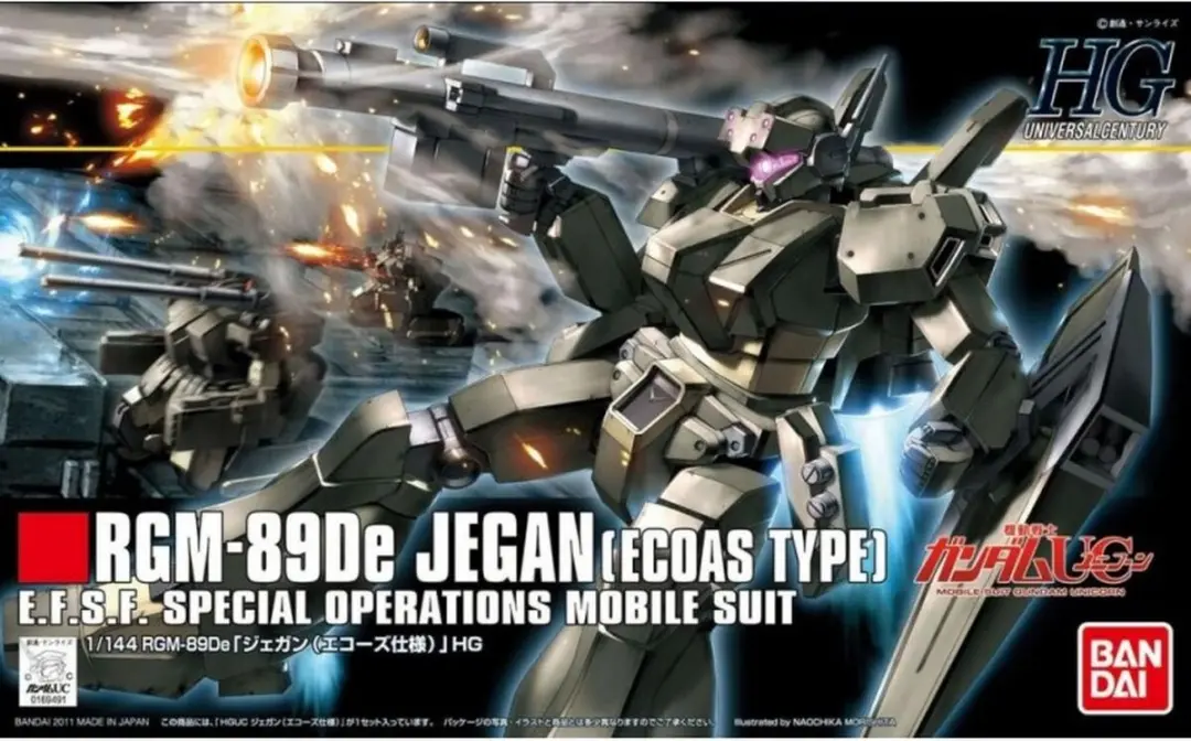 Bandai Namco HGUC 1/144 RGM-89DE Jegan Ecoas Type Modelkit