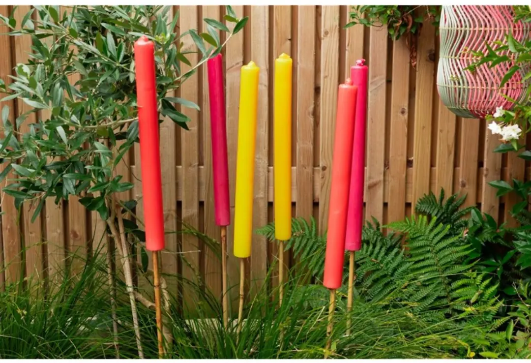 Home Society Tuinfakkels Set - 3 Stuks - Fuchsia/Roze