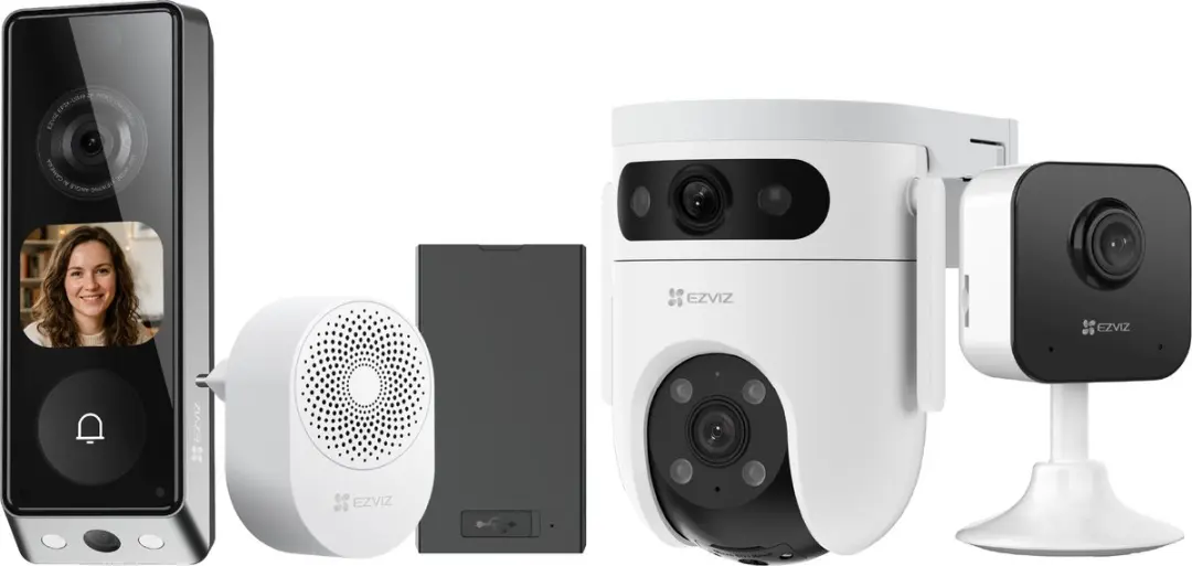 EZVIZ EP8 Ultra + H1C + H9C Dual 2K Slimme Camera Set