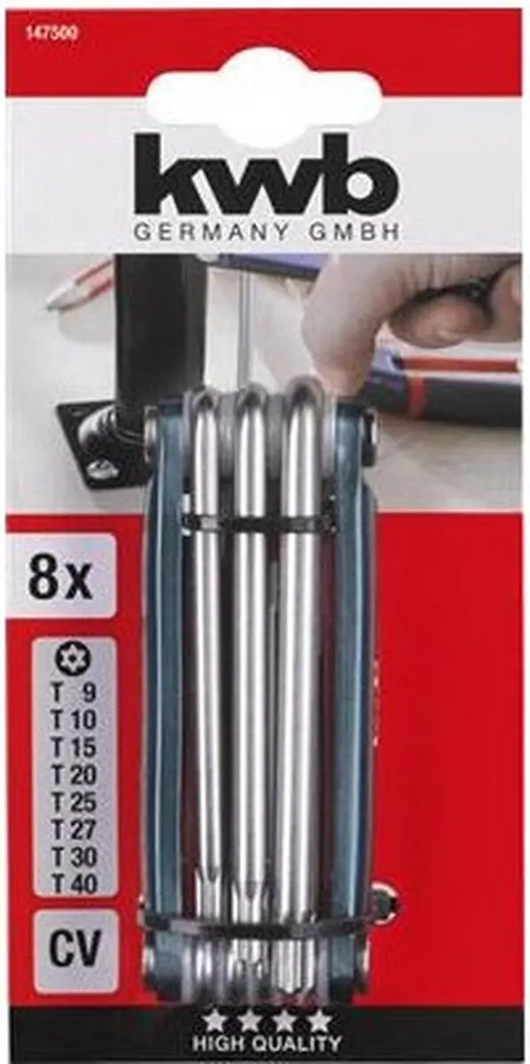 KWB Torx Inbussleutelset 8-delig - MPN 1475-10 - Multi