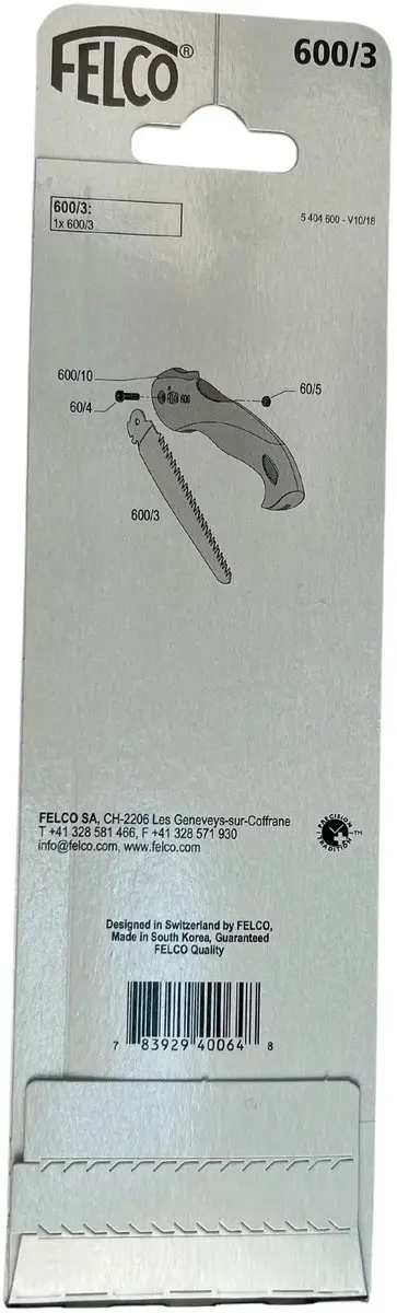 Felco Zaagblad 600/3 - Reserveblad voor plooizaag