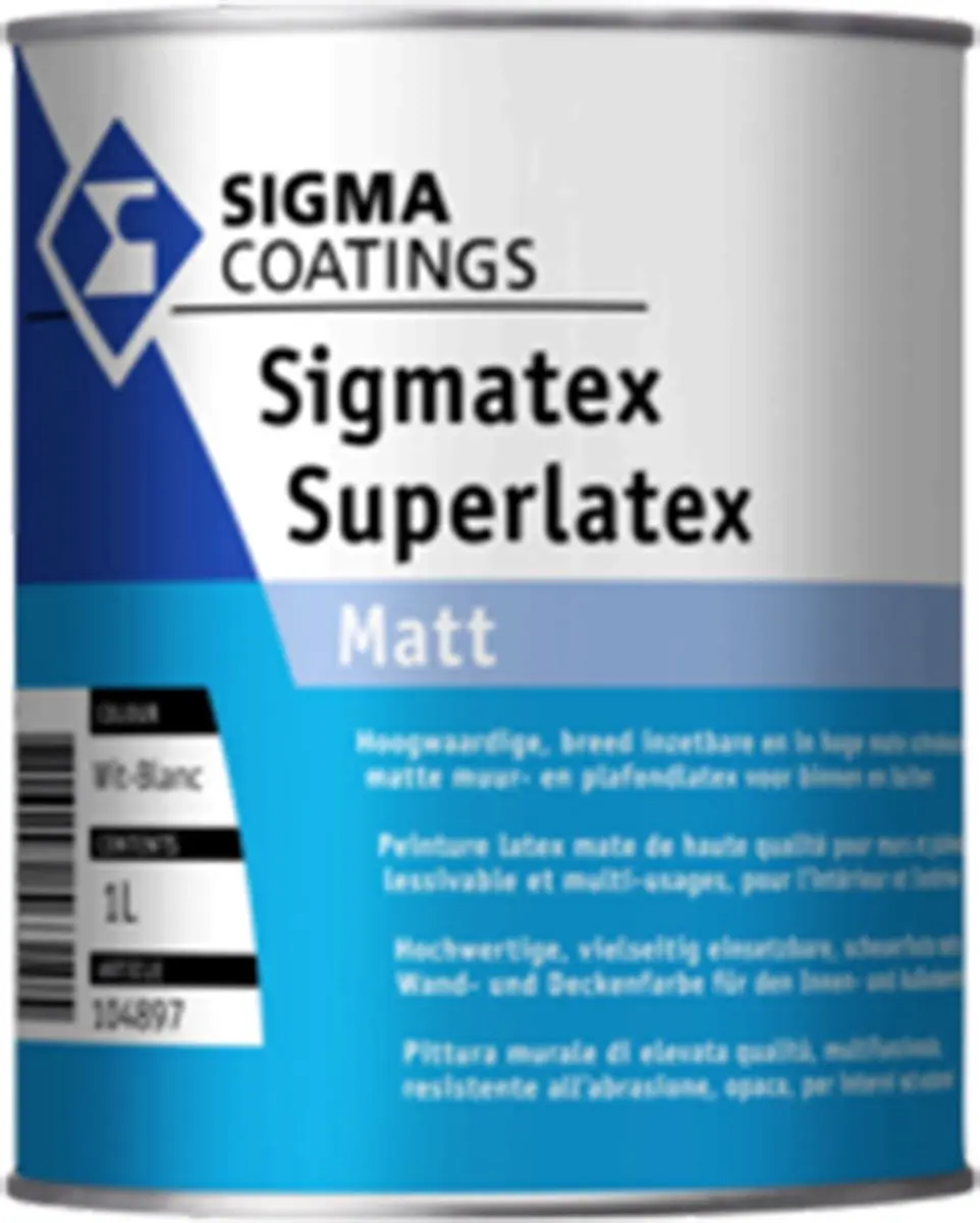 Sigma Sigmatex Superlatex Wit - Betonverf