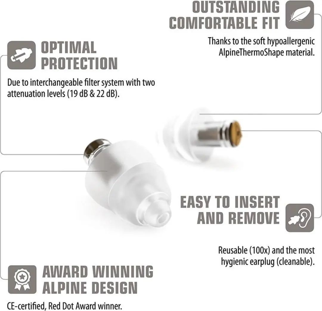 Alpine MusicSafe Oordopjes - Gehoorbescherming - Zwart
