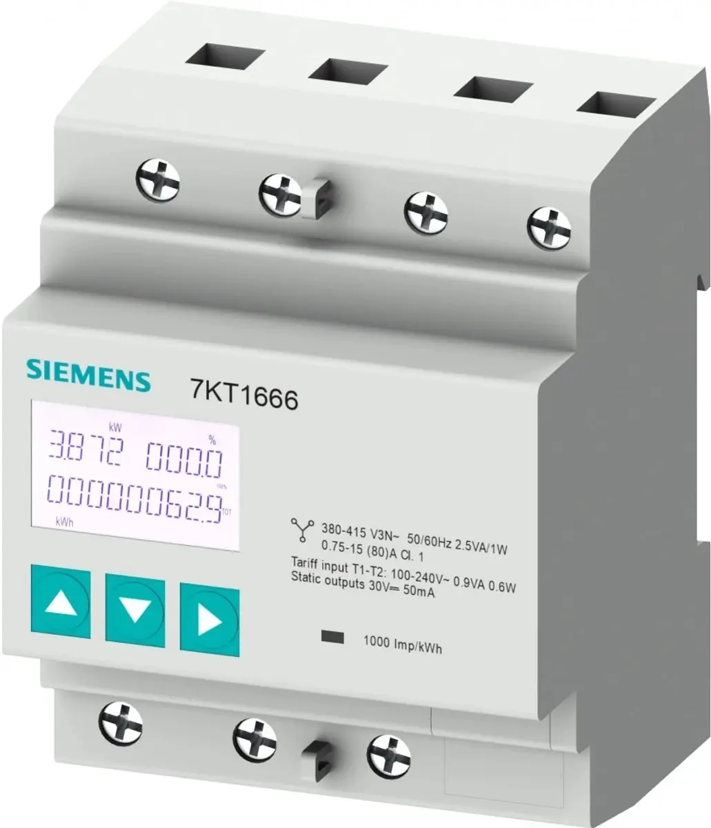 Siemens SENTRON 7KT16660EE000EE0 Elektriciteitsmeter 80A