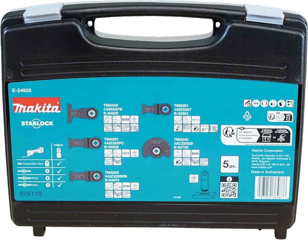 Makita E-24935 Starlock Multitool Set - 5-delig