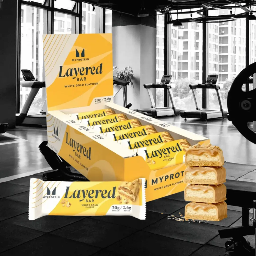 Myprotein Layered Bars Eiwitrepen 720g (12x60g) - White Gold
