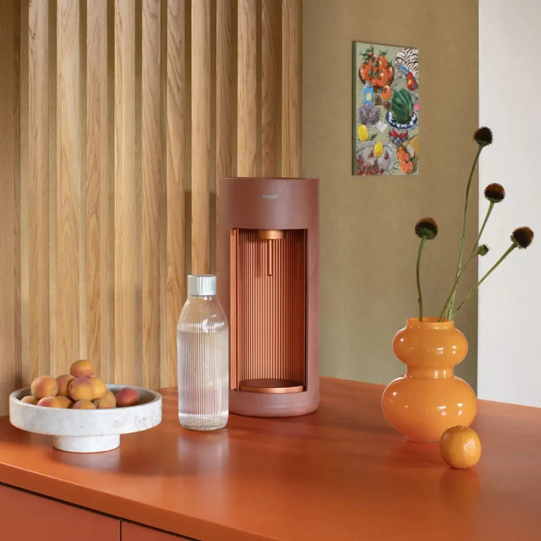 Mysoda Glassy Design Bruiswatermaker - Terraccotta - EUR-GL004F-TRE