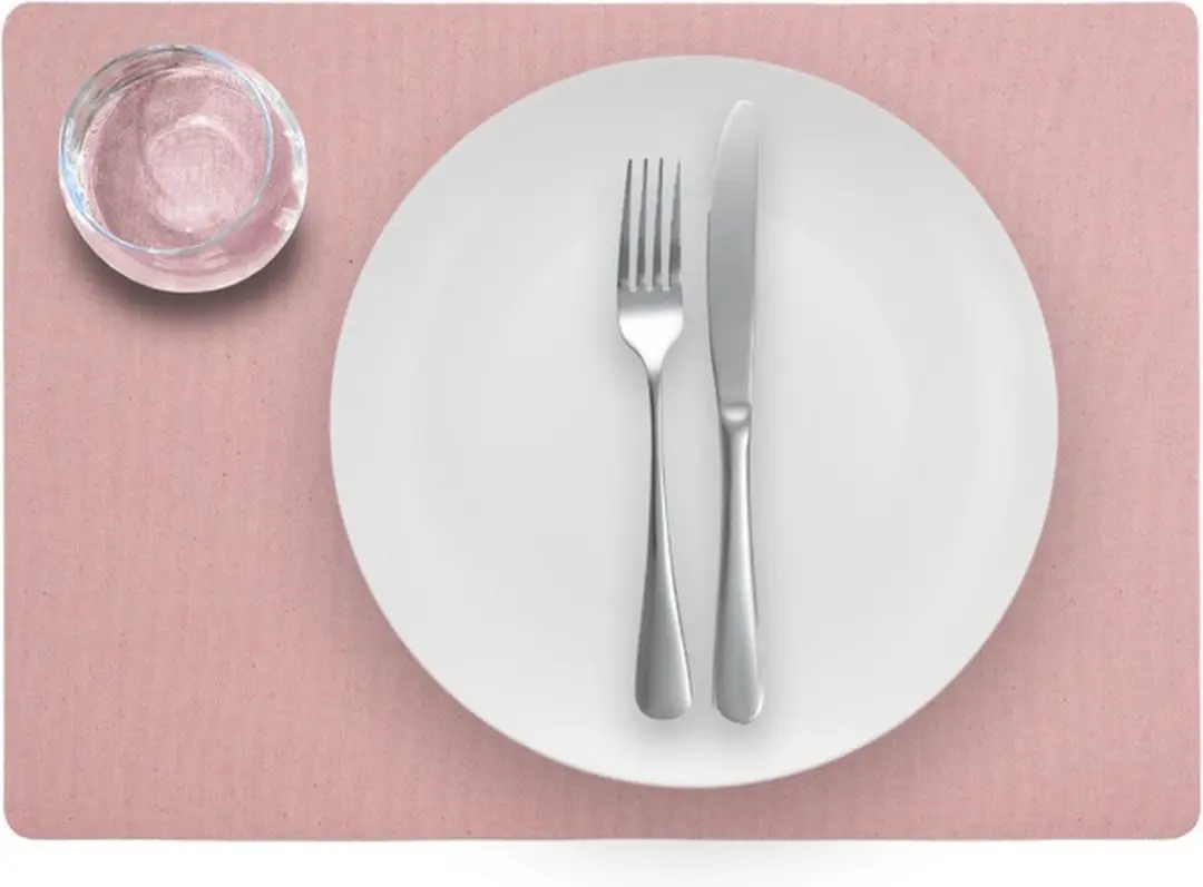 Tabac Placemats 30x43cm - 12 Stuks - Roze