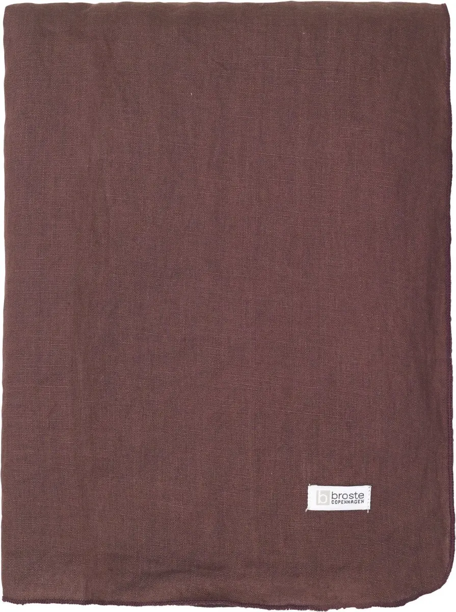 Broste Copenhagen Gracie Tafellaken - Aubergine 160x200cm