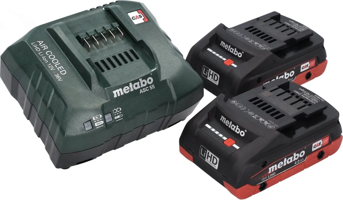 Metabo W 18 7-125 Accuslijper 125mm - 18V - 2x 4.0Ah
